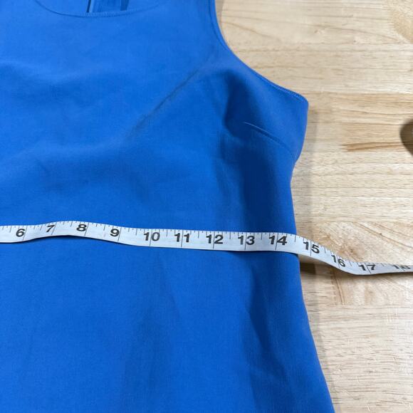 Elizabeth and James NWT Hattie Asymmetrical Side Ruffle Dress Lapis Blue Size 10 - Picture 8 of 12